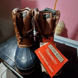 Vintage Stormers Womens 9 Hunting Shoes Brown Duck